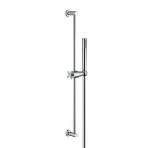 70856.21.018 Asta saliscendi completa di doccia in ottone e flessibile 150 cm senza presa acqua cromo NEWFORM - immagine 1