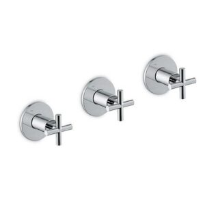 70872E.21.018 Parte esterna gruppo doccia incasso completo di deviatore a 2 uscite 1/2” cromo NEWFORM - immagine 1