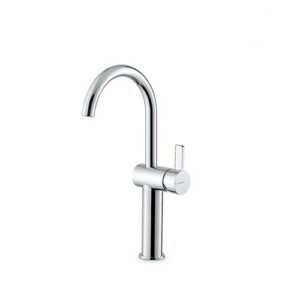 71015.21.018 Miscelatore monocomando versione alta, per lavabo da appoggio, senza scarico cromo NEWFORM