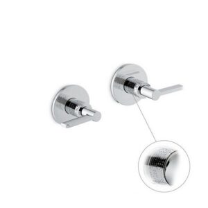 71157E.21.018 Parte esterna gruppo doccia da incasso con entrate ed uscite da 1/2" 1/2” cromo NEWFORM