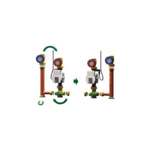 725N-086-WP Gruppo di distribuzione termostatico DX/SX senza pompa 1-1/2"x 1" - WP TE-SA
