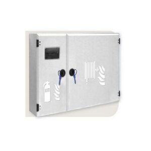 CE33B215 Naspo Dn25 A Parete Bianco Twin C/Portaest. Tubo Rosso Mt.15  MANFREDI