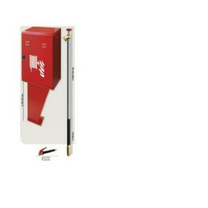 CE48C130 Cassetta con piantana H 800 Rub. A Secco M 30 Mistral Dn45 Art.Ce48 MANFREDI