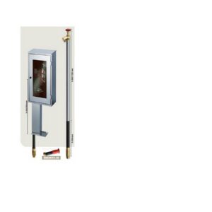 CE79D520 Cassetta Inox con piantana H 400 Rub. A Secco M 20 Miami Evo Dn45 MANFREDI - immagine 1