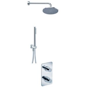 PER55000TAMESLR Kit doccia incasso con miscelatore termostatico e deviatore EURORAMA