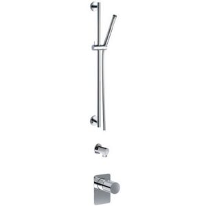 PER55050TCR Combinazione doccia con asta saliscendi, flessibile e doccetta monogetto EURORAMA