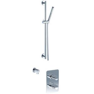 PER55050TTCRSLR Combinazione doccia termostatica con asta saliscendi e doccetta monogetto EURORAMA - immagine 1