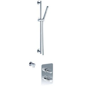 PER55050TTCVSLR Combinazione doccia termostatica con asta saliscendi e doccetta monogetto EURORAMA - immagine 1