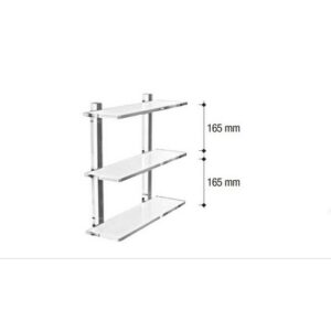 0601-50 Scaffale a 3 piani plexiglass GIGLIO TL BATH