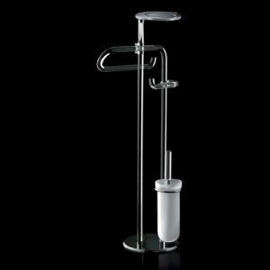 0715-C Piantana wc-bidet cromata base plexiglass LUCE/GIGLIO TL BATH