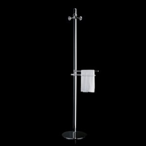 0791-C Piantana alta cromata e base in plexiglass LUCE/GIGLIO TL BATH