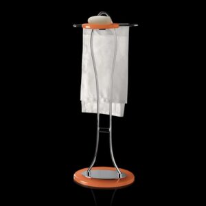 0894-C-AZ Piantana bidet cromata e plexiglass azzurro KOR TL BATH - immagine 1