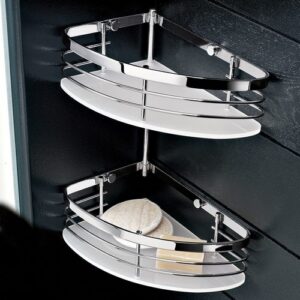 1303SXCRS Angolare doccia sinistro cromata e plexiglass rosa TL BATH - immagine 1