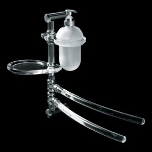 2568-C Colonna attrezzata cromata con accessori orientabili GARDENIA TL BATH - immagine 1