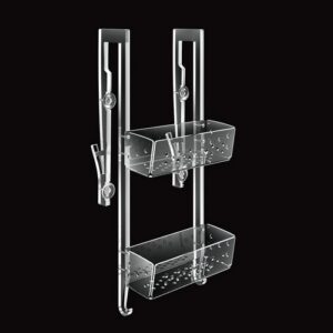 2642-C-TR Porta oggetti 3 piani con ventosa e ganci TL BATH - immagine 1