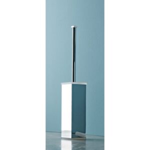 4506-C-BC Portascopino da terra cromato e plexiglass arancio EDEN TL BATH - immagine 1