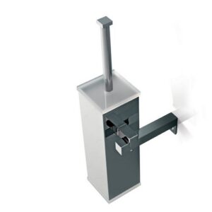 4566-C-AZ Portascopino a parete con plexiglass azzurro EDEN TL BATH - immagine 1