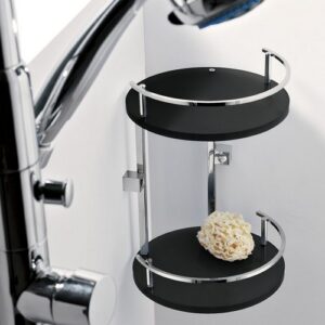 4583-C-VR Angoliera doccia 2 piani con ringhiera in plexiglass verde FORBOX TL BATH - immagine 1