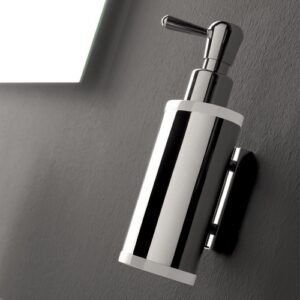 5523-C-NR Dosatore sapone liquido a parete in plexiglass nero KOR TL BATH - immagine 1
