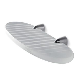 5540-C-BC Porta spugna cromato in plexiglass bianco KOR TL BATH - immagine 1