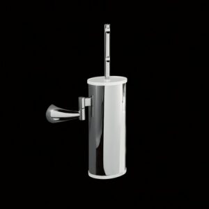 5566SXCAZ Portascopino a parete lato sinistro con plexiglass azzurro KOR TL BATH - immagine 1