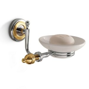 6601C-C Portasapone a parete cromato e ceramica QUEEN TL BATH - immagine 1