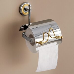 6625-C Portarotolo coperto cromato QUEEN TL BATH - immagine 1