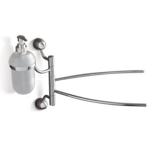 9028-C Dosatore sapone liquido con porta salviette orientabile MARINA TL BATH - immagine 1