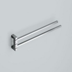 C419-C Porta salviette doppio orientabile cromato CIAK TL BATH - immagine 1