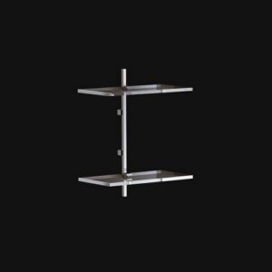 C442-C Scaffale a due piani cromato CIAK TL BATH - immagine 1