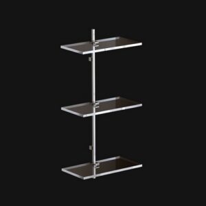 C443-C Scaffale a tre piani cromato CIAK TL BATH - immagine 1