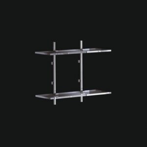 C452-C Scaffale due piani cromato CIAK TL BATH - immagine 1