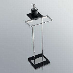 G274-C-BL Piantana bidet cromata e plexiglass blu GRIP TL BATH - immagine 1