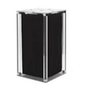 K171CSNTR Cesto portabiancheria quadrato senza ruote cromato TL BATH - immagine 1