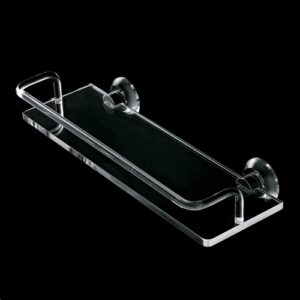 L013-C Mensola 50cm con ringhiera in plexiglass LUCE TL BATH - immagine 1
