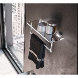 S038-C Mensola bidet con porta salviette in plexiglass SIMPLE TL BATH